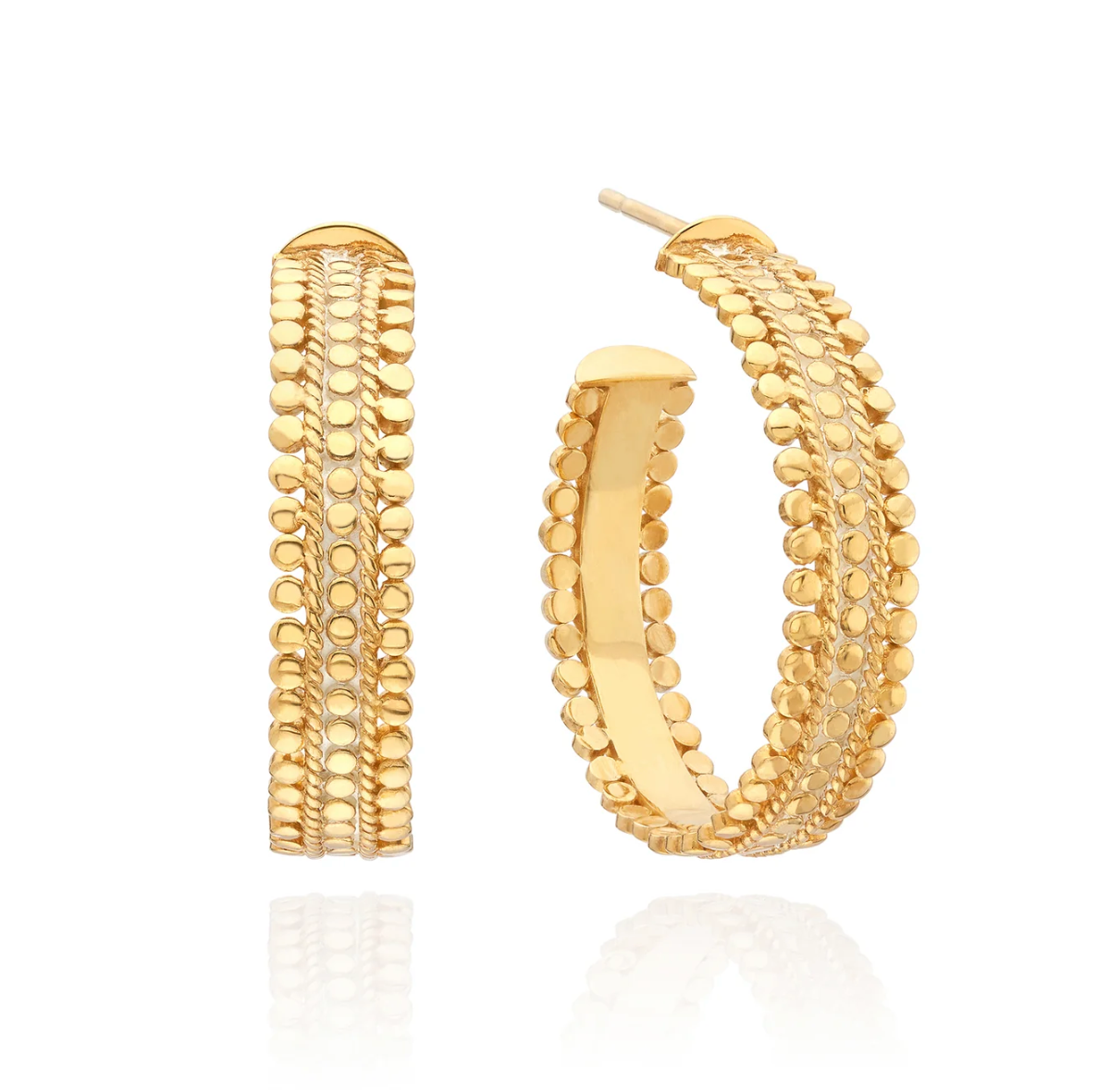 ANNA BECK AMBER HOOP EARRINGS