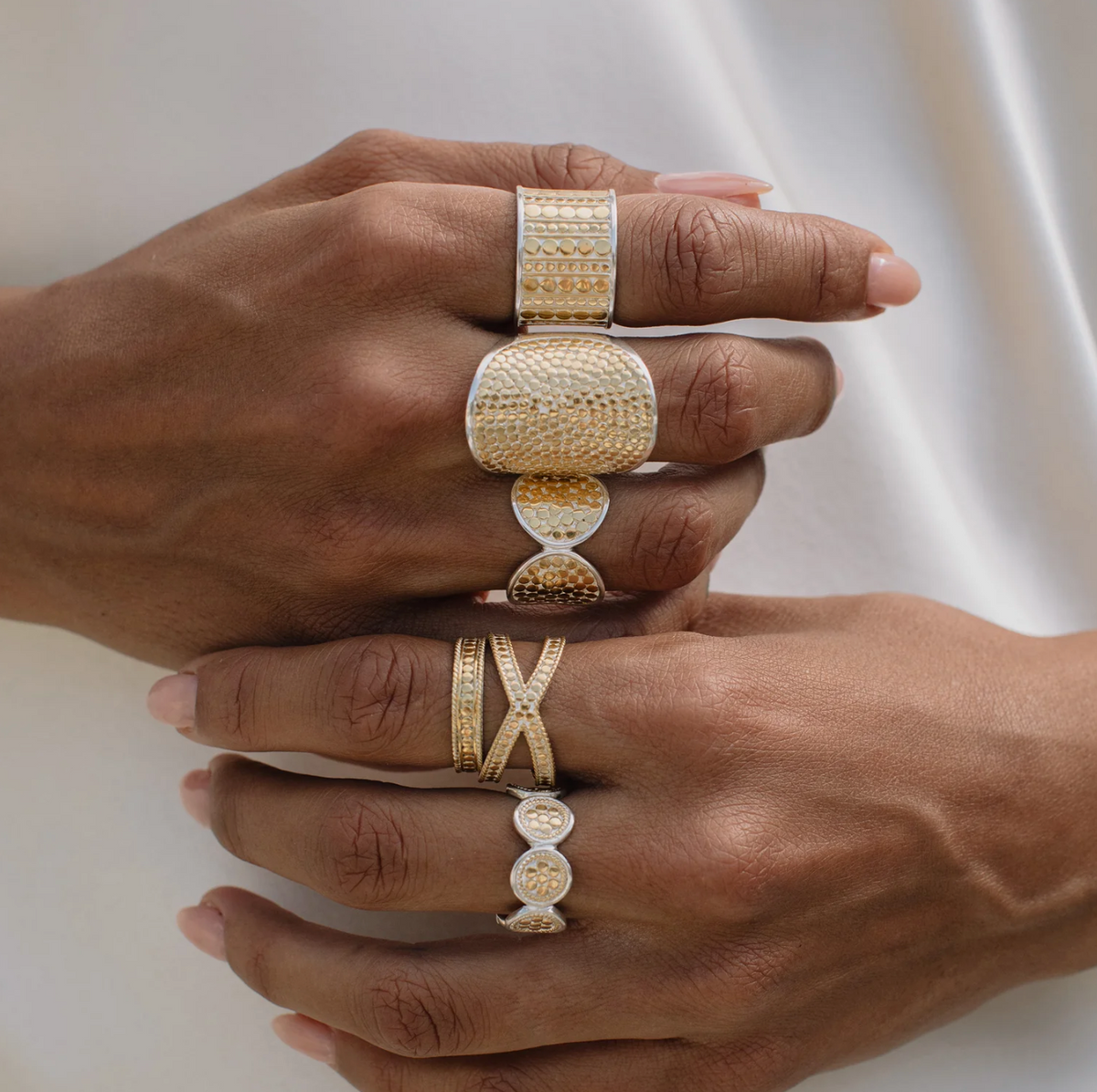 ANNA BECK CENTERED SADDLE RING