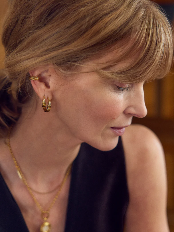 RACHEL JACKSON MEDIUM EVOLVE HOOP EARRINGS