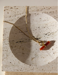 RACHEL JACKSON VITALITY CARNELIAN T-BAR NECKLACE