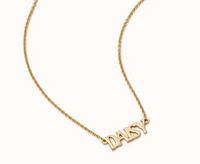DAISY LONDON SOLID GOLD PERSONALISED NAME NECKLACE - MADE TO ORDER