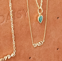 DAISY LONDON SOLID GOLD PERSONALISED NAME NECKLACE - MADE TO ORDER