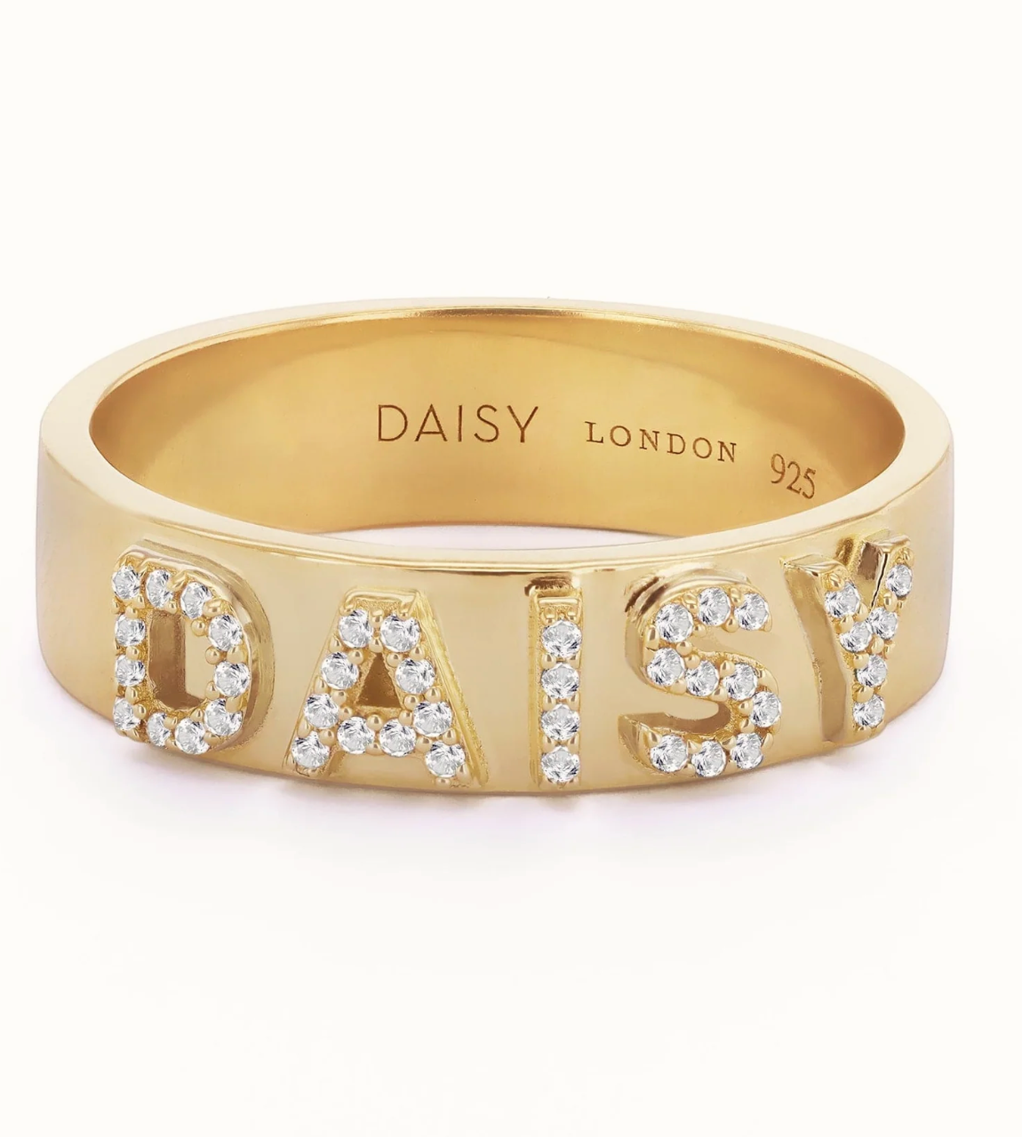 DAISY LONDON PERSONALISED CRYSTAL RING - MADE TO ORDER