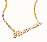 DAISY LONDON PERSONALISED CARRIE NAME NECKLACE - MADE TO ORDER