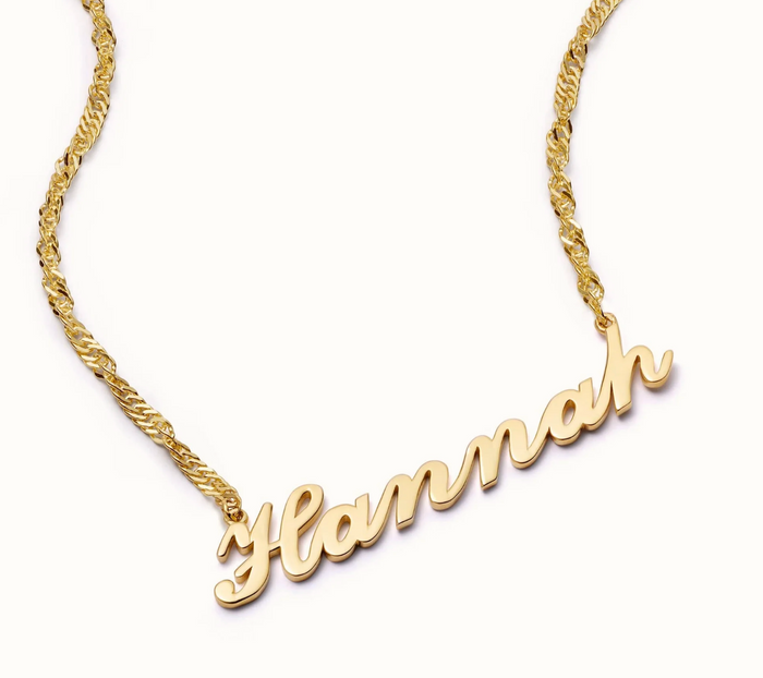 DAISY LONDON PERSONALISED CARRIE NAME NECKLACE - MADE TO ORDER