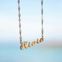 DAISY LONDON PERSONALISED CARRIE NAME NECKLACE - MADE TO ORDER