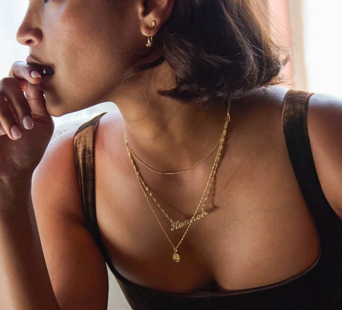 DAISY LONDON PERSONALISED CARRIE NAME NECKLACE - MADE TO ORDER