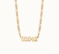 DAISY LONDON PERSONALISED DATE NECKLACE - MADE TO ORDER