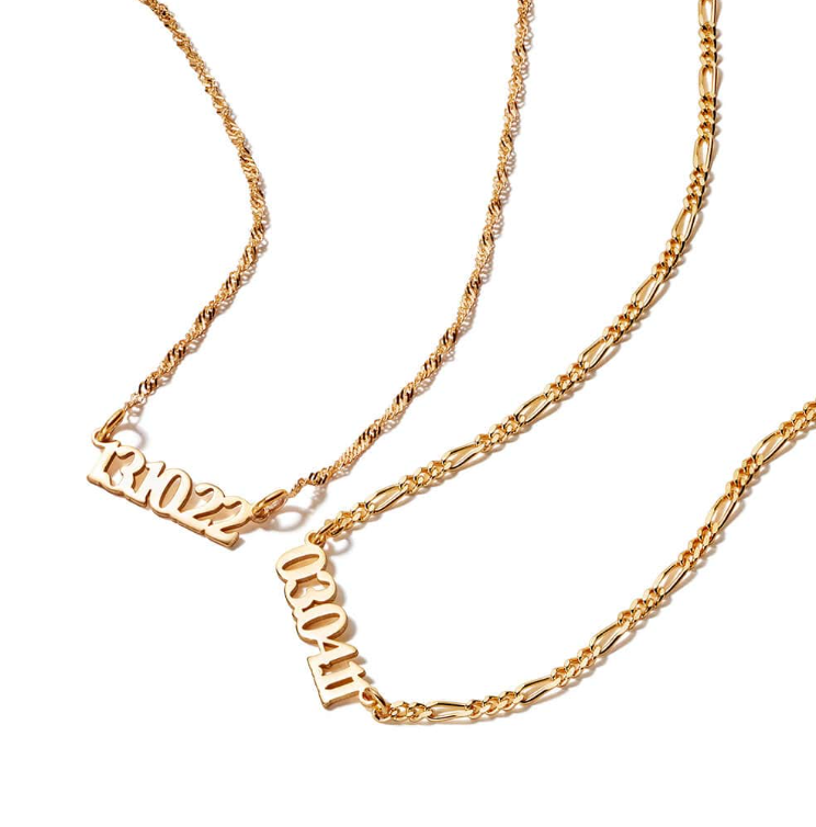 DAISY LONDON PERSONALISED DATE NECKLACE - MADE TO ORDER