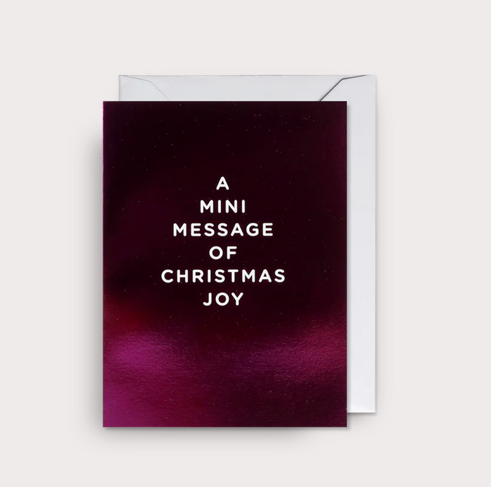 A MINI MESSAGE OF JOY CHRISTMAS CARD
