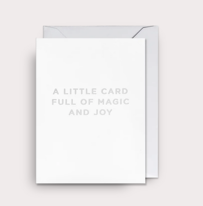 A LITTLE CARD FULL OF MAGIC AND JOY