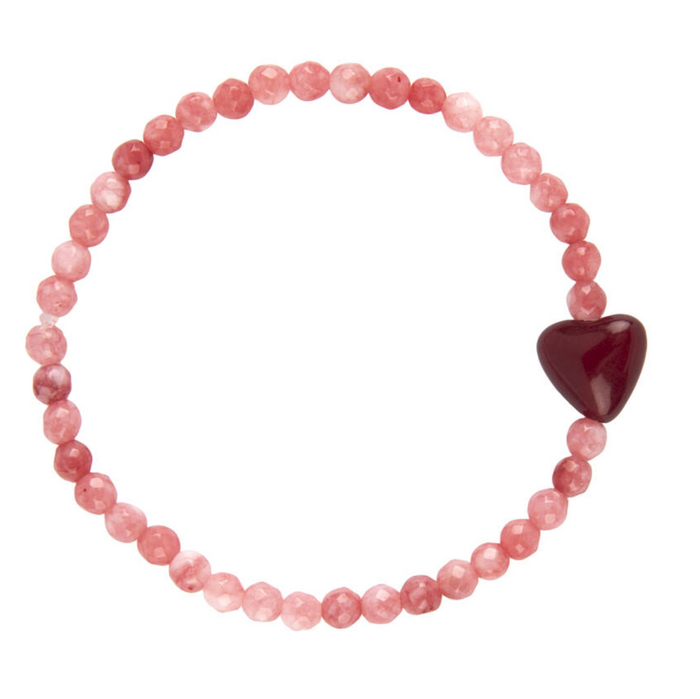 PEACHY & WILD HEART BRACELET