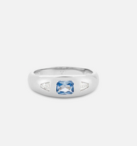 V BY LAURA VANN DIANA SPINEL BLUE RING