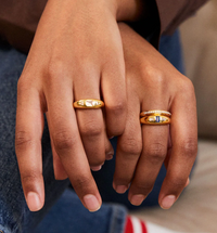 V BY LAURA VANN ERIKA BLUE STONE RING