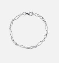 V BY LAURA VANN RHO VINTAGE LINK SILVER BRACELET