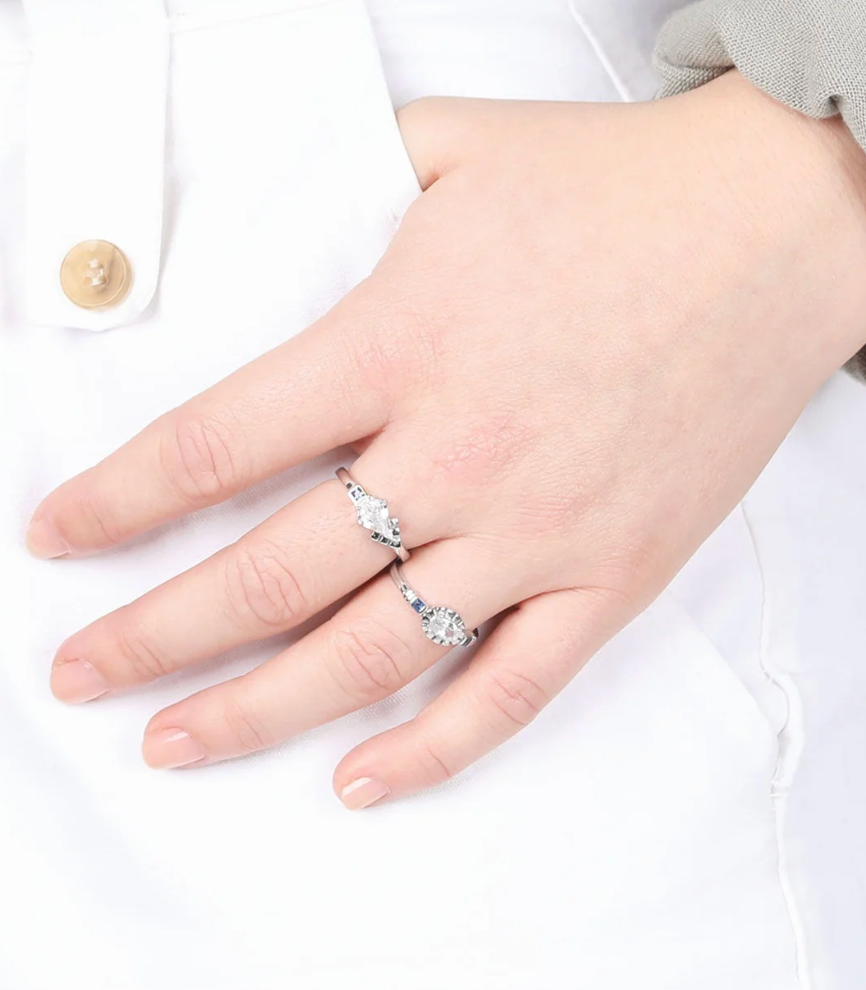 V BY LAURA VANN THEA BLUE RING