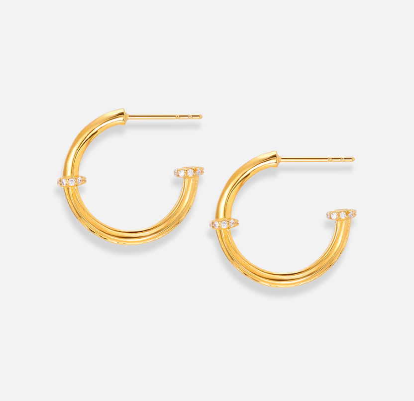 V BY LAURA VANN SADE HOOP EARRINGS