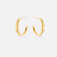 V BY LAURA VANN TYRA HOOP EARRINGS