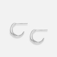 V BY LAURA VANN DIANA SMALL CHUBBY HOOP EARRINGS