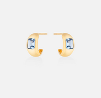 V BY LAURA VANN MINI DIANA CHUBBY HOOP EARRINGS