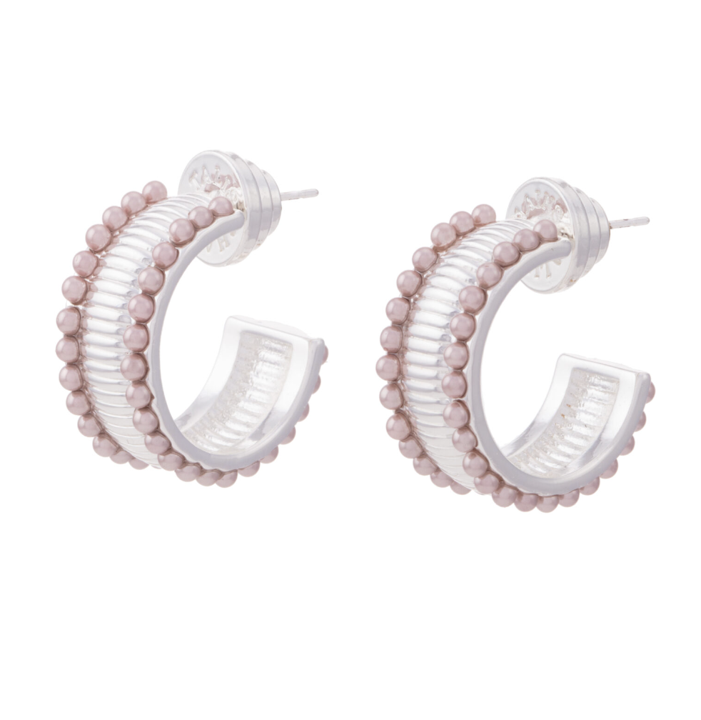 TALIS CHAINS MANHATTAN FLAT HOOP EARRINGS