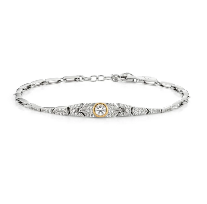 V BY LAURA VANN SLIMLINE DUAL TONE BRACELET
