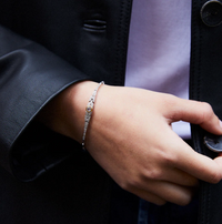 V BY LAURA VANN SLIMLINE DUAL TONE BRACELET