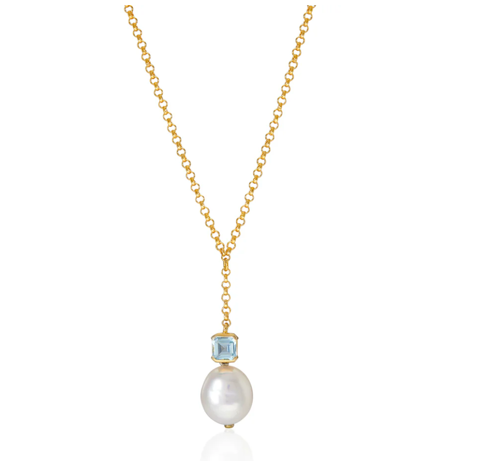 V BY LAURA VANN BELLA BAROQUE PEARL NECKLACE
