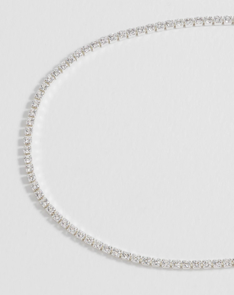 ESTELLA BARTLETT FINE TENNIS CHAIN NECKLACE NECKLACE