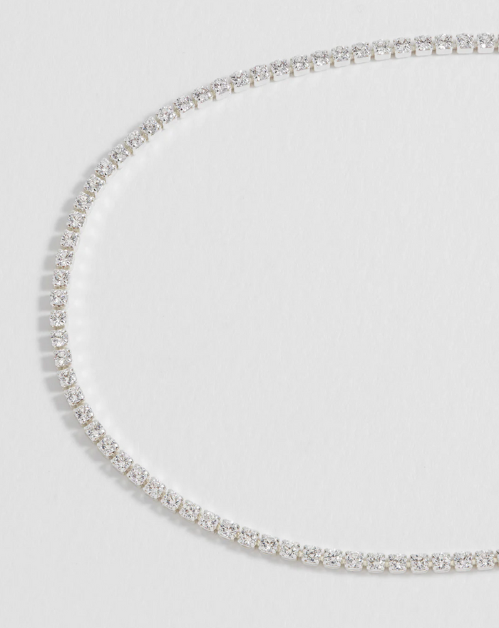 ESTELLA BARTLETT FINE TENNIS CHAIN NECKLACE NECKLACE