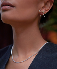 ESTELLA BARTLETT FINE TENNIS CHAIN NECKLACE NECKLACE