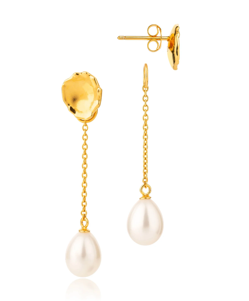 CLAUDIA BRADBY MOLTEN LAVA STUD DROP EARRINGS