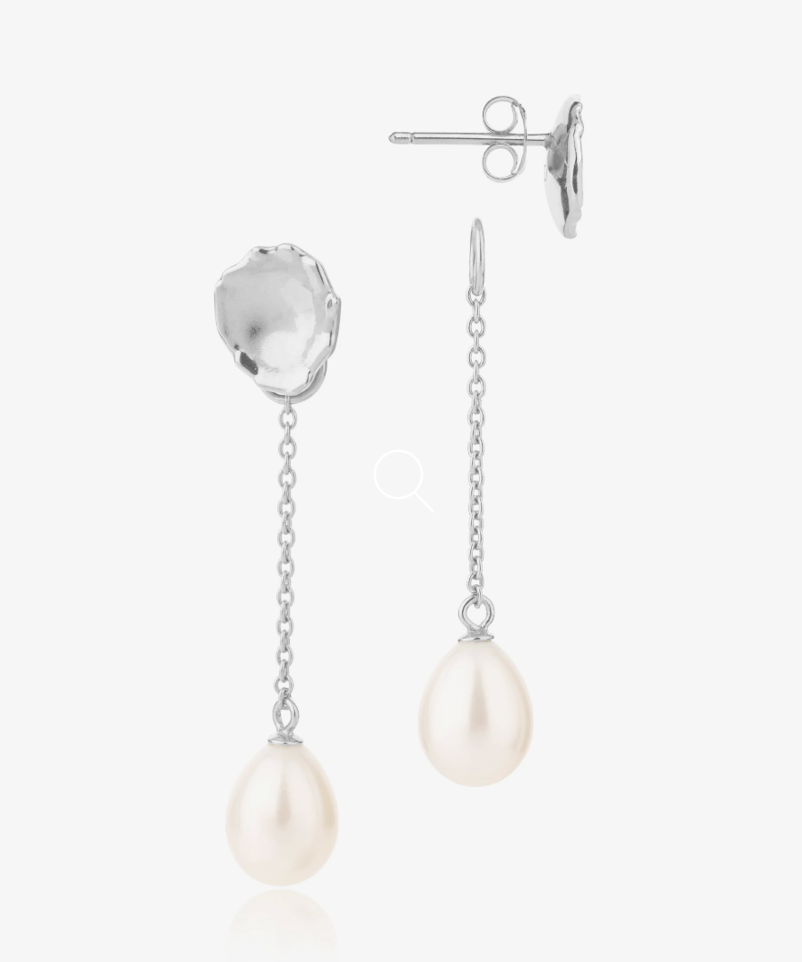 CLAUDIA BRADBY MOLTEN LAVA STUD DROP EARRINGS