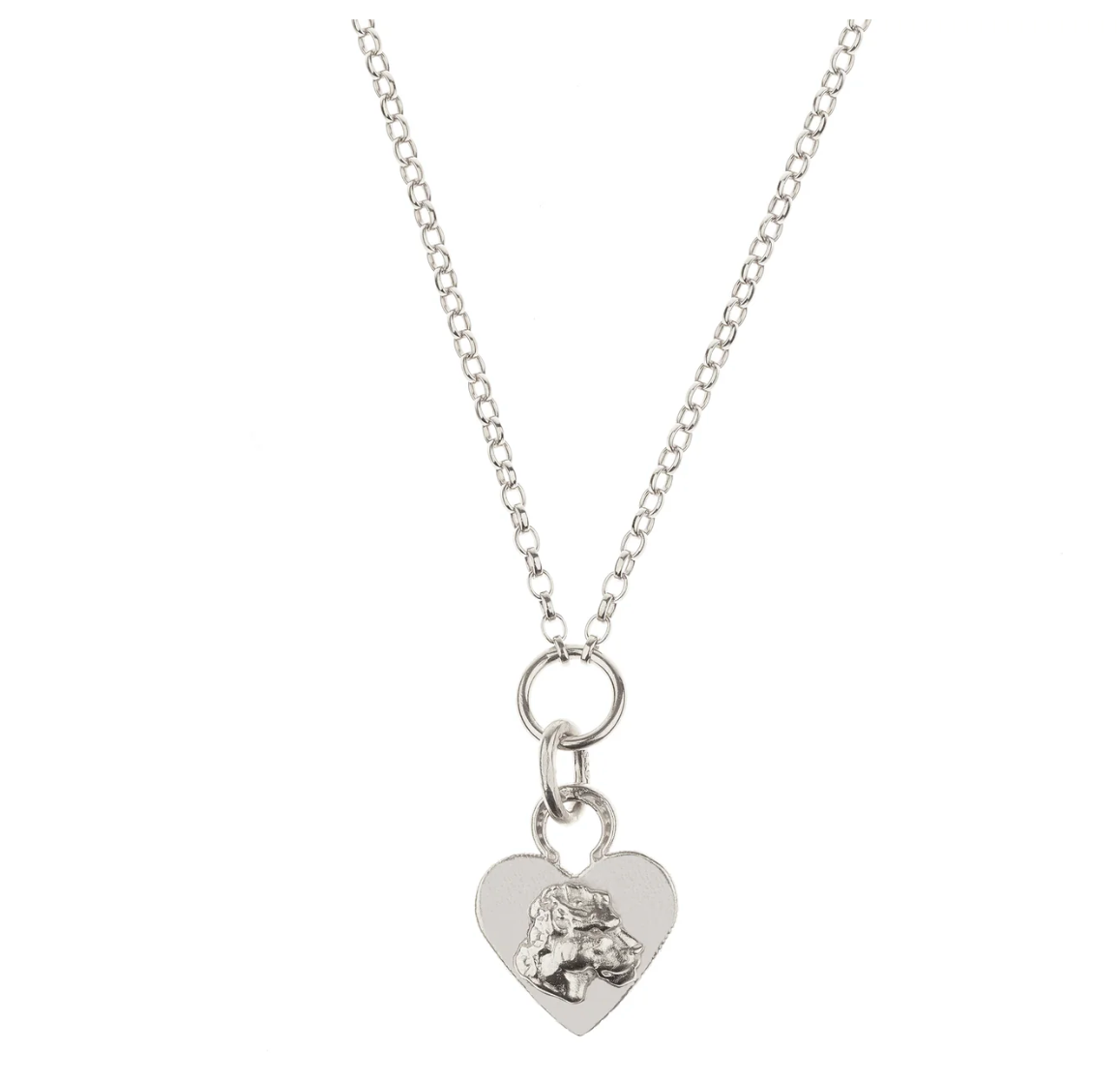 MIKAELA LYONS PETITE LIONESS HEART PENDANT