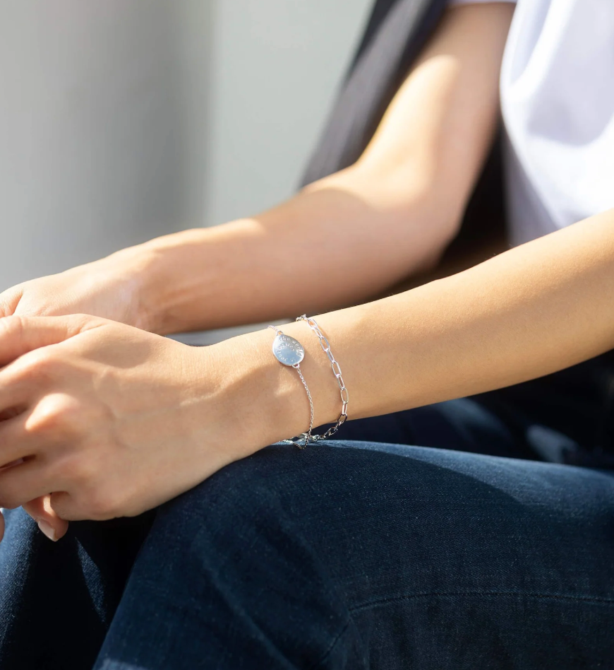 CLAUDIA BRADBY PAPERCLIP LAYERING CHAIN BRACELET