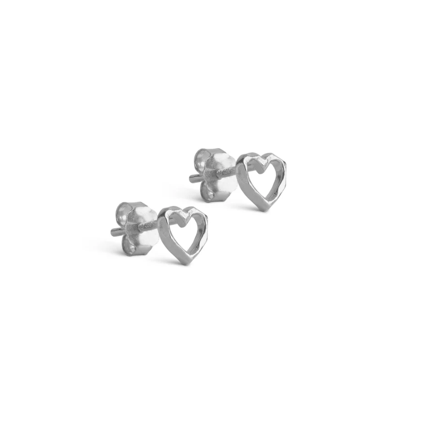 ENAMEL COPENHAGEN ORGANIC HEART STUD EARRINGS