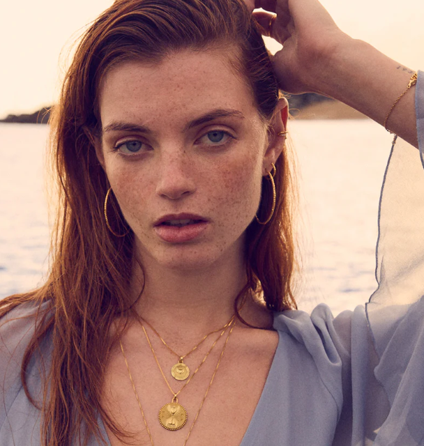 RACHEL JACKSON SHIMMERING SUN OVERSIZED HOOP EARRINGS