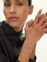 RACHEL JACKSON LOVE T-BAR ROSE QUARTZ BRACELET