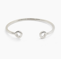 TILLY SVEAAS SILVER STACKING TORQUE BANGLE