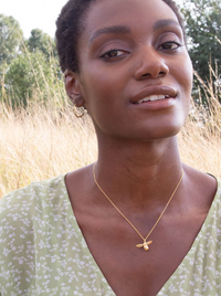 ALEX MONROE BABY BEE NECKLACE