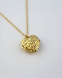 ALEX MONROE VICTORIANA KEEPSAKE HEART LOCKET NECKLACE
