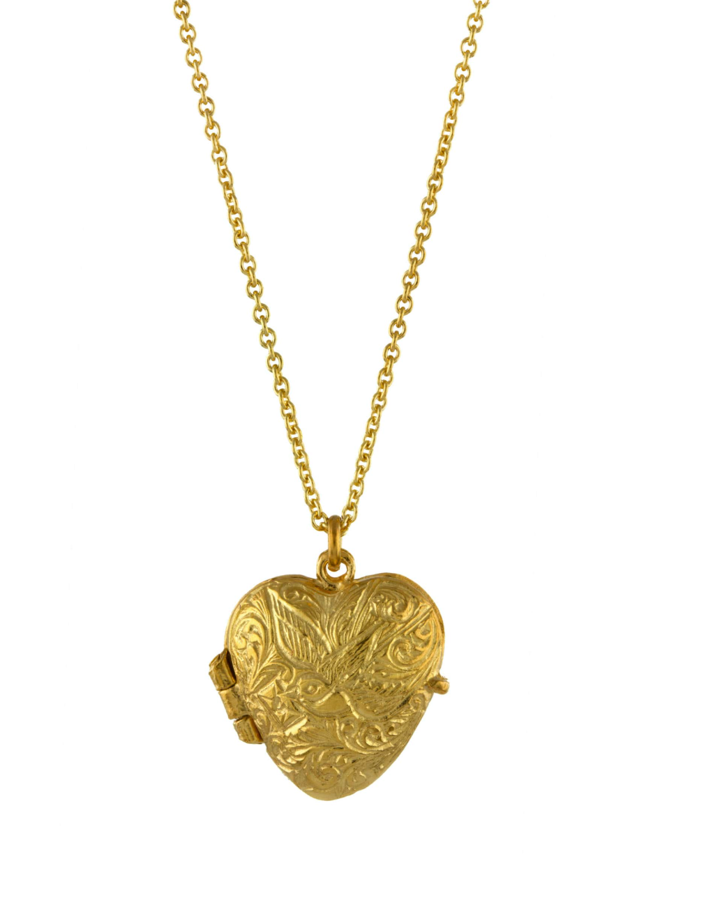 ALEX MONROE VICTORIANA KEEPSAKE HEART LOCKET NECKLACE
