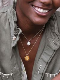 ALEX MONROE CHRYSANTHEMUM FLOWER NECKLACE