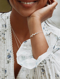 ALEX MONROE FORGET ME NOT BRACELET