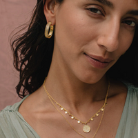 ANNA BECK AMBER HOOP EARRINGS