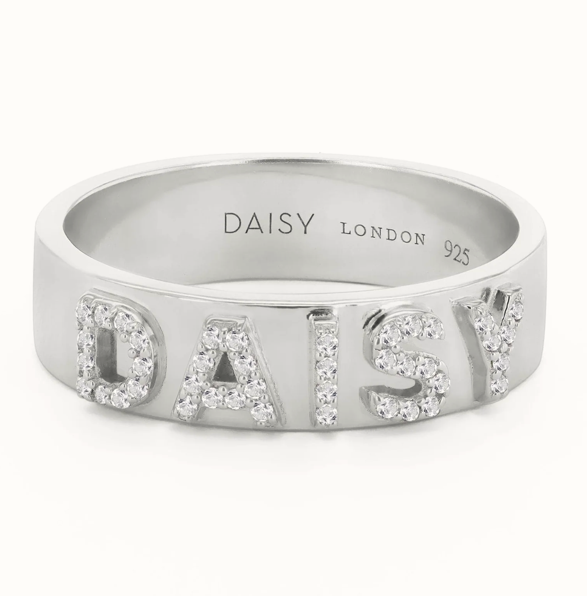 DAISY LONDON PERSONALISED CRYSTAL RING - MADE TO ORDER