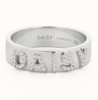 DAISY LONDON PERSONALISED CRYSTAL RING - MADE TO ORDER