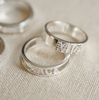 DAISY LONDON PERSONALISED CRYSTAL RING - MADE TO ORDER