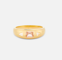 V BY LAURA VANN MARIAH PINK STONE RING