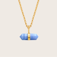 HARRY ROCKS BLUE LACE AGATE BELCHER NECKLACE